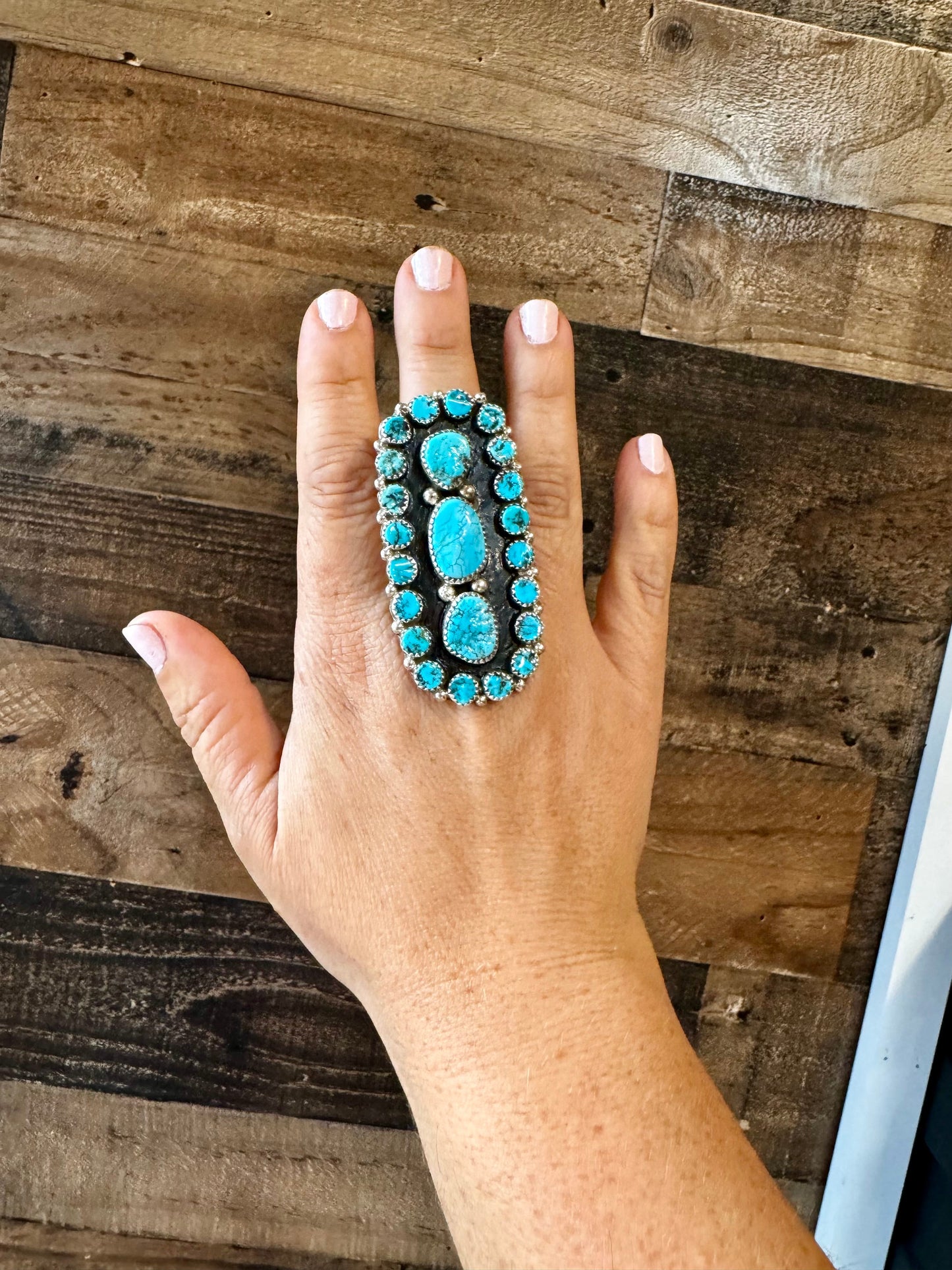 Marlene Haley Kingman Turquoise Ring