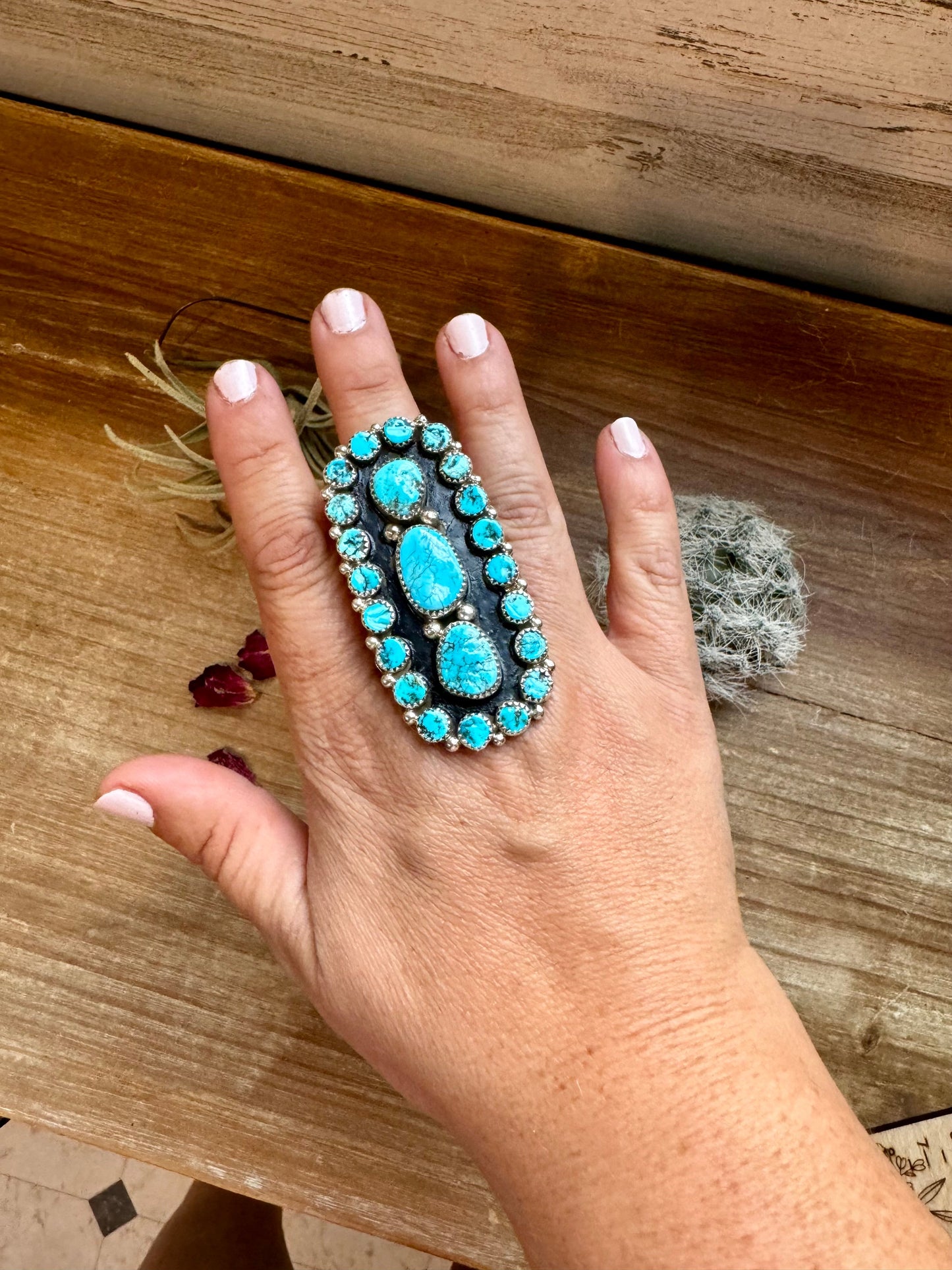 Marlene Haley Kingman Turquoise Ring