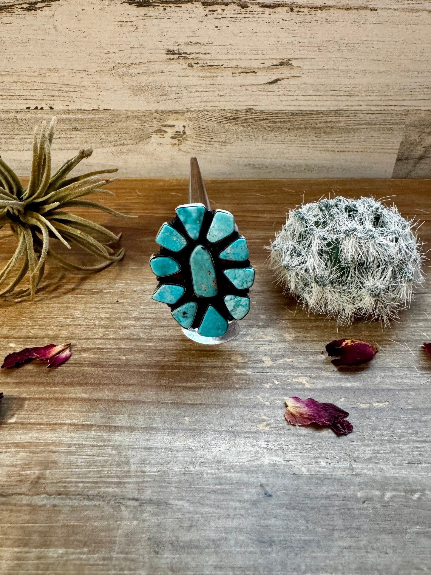 Big Sonoran Turquoise ring and Sterling Silver